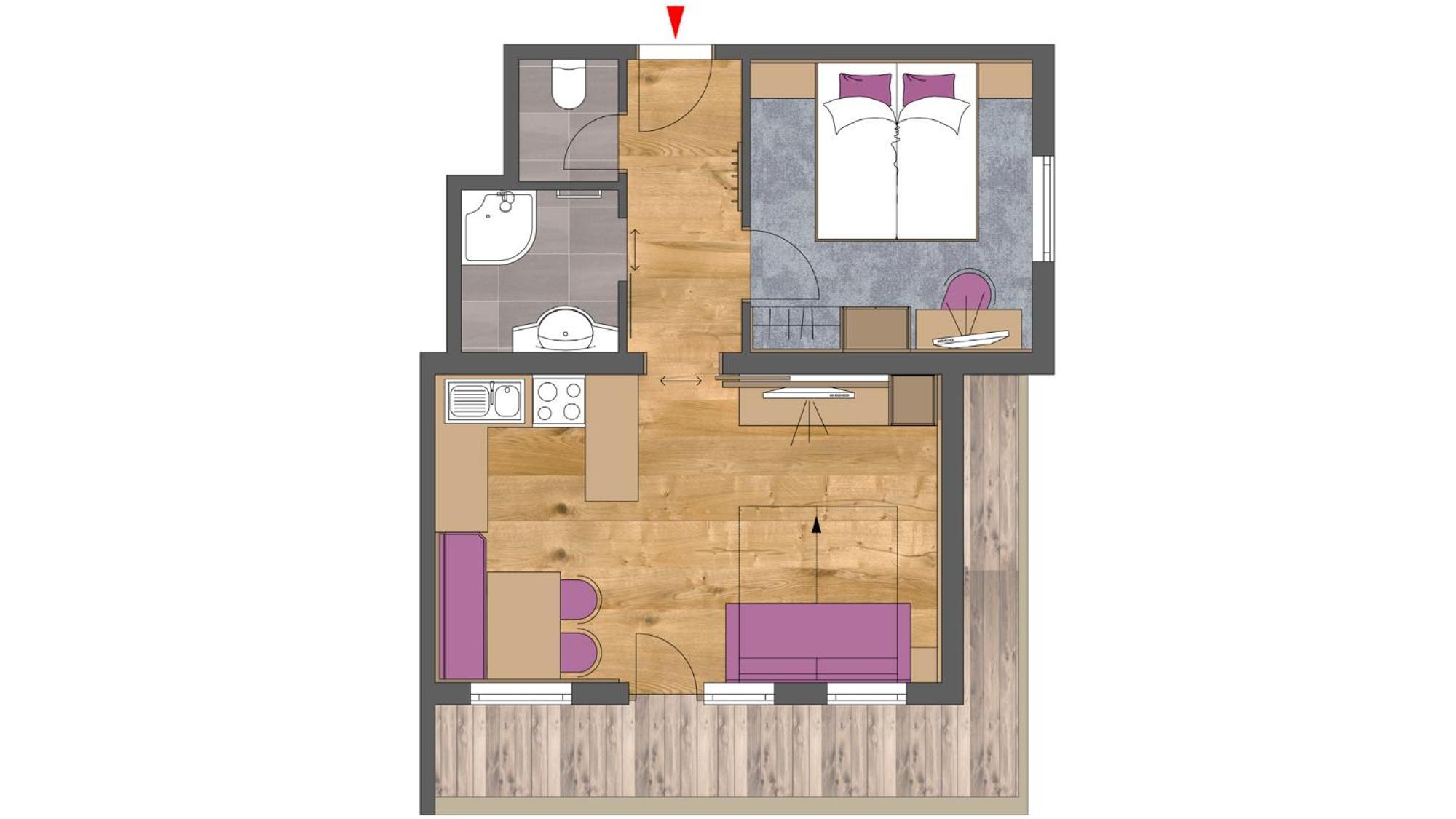 Apartments Schoene Aussicht Тукс Номер фото